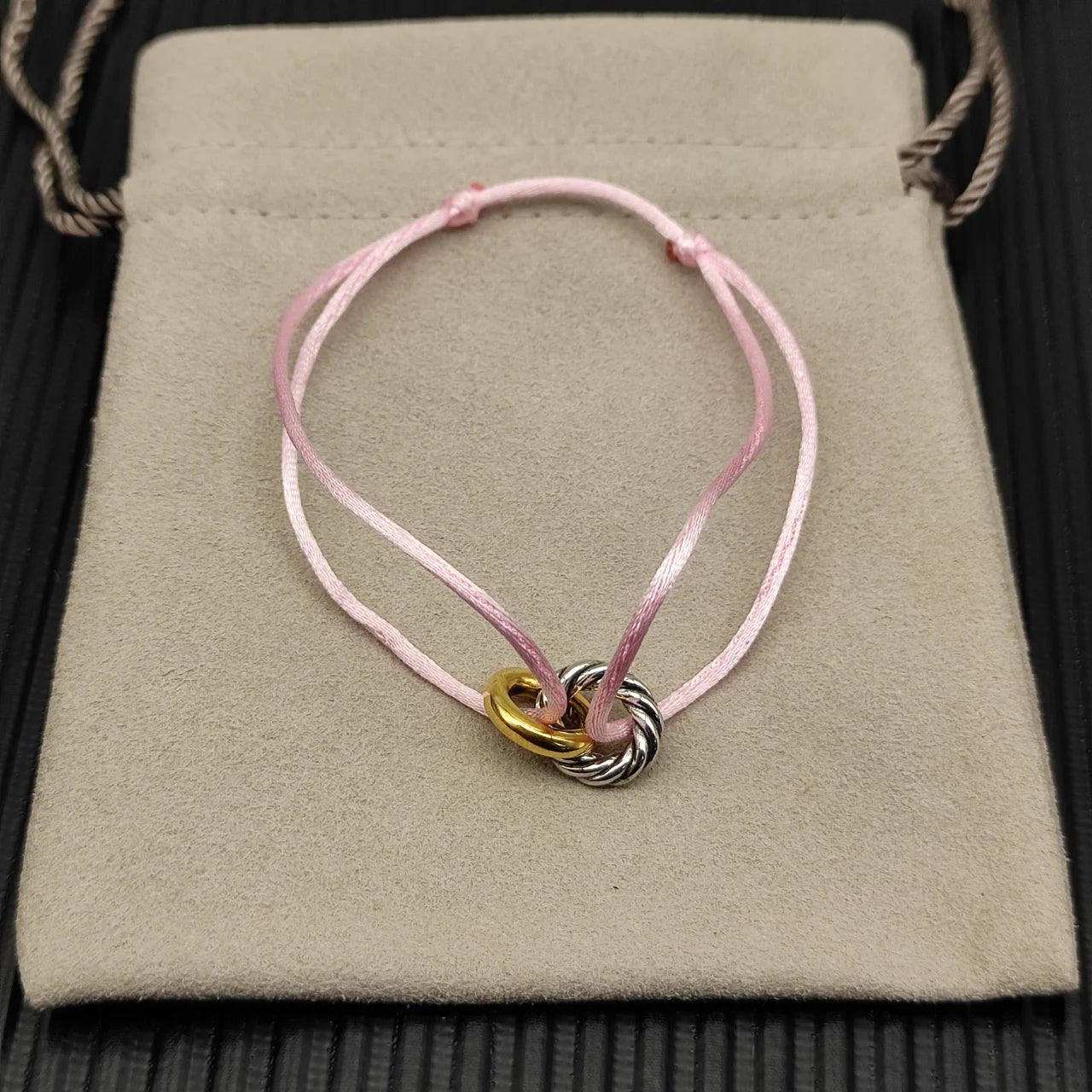 Lexington Double Ring Nylon Rope Bracelet For Men And Women