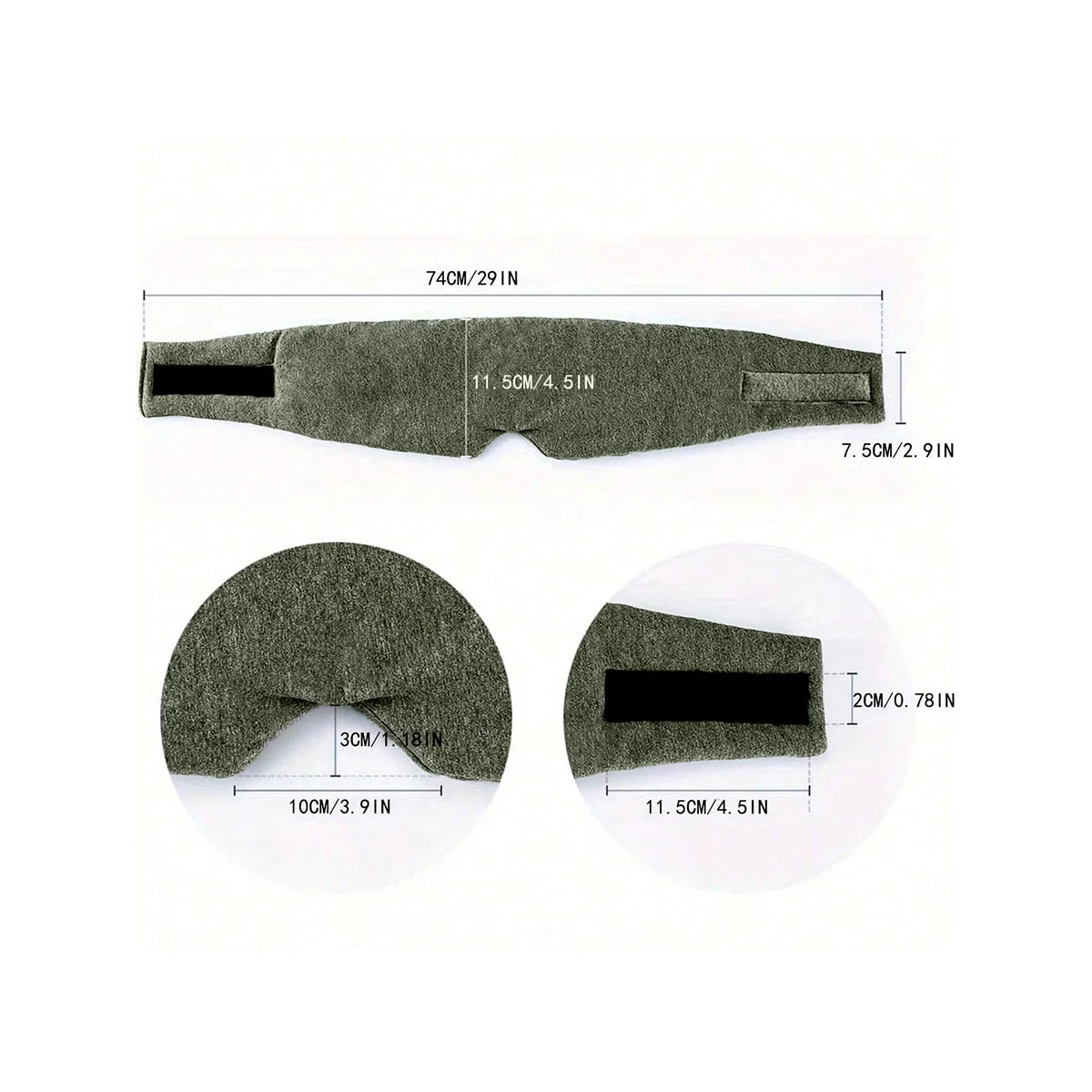 Breathable Sleeping Eye Mask Pressure Reducing Travel Cover