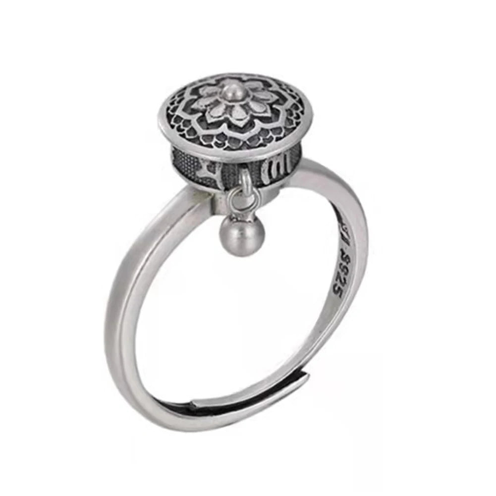 Rotation Lotus Anti Stress Ring For Anxiety Relief Unisex