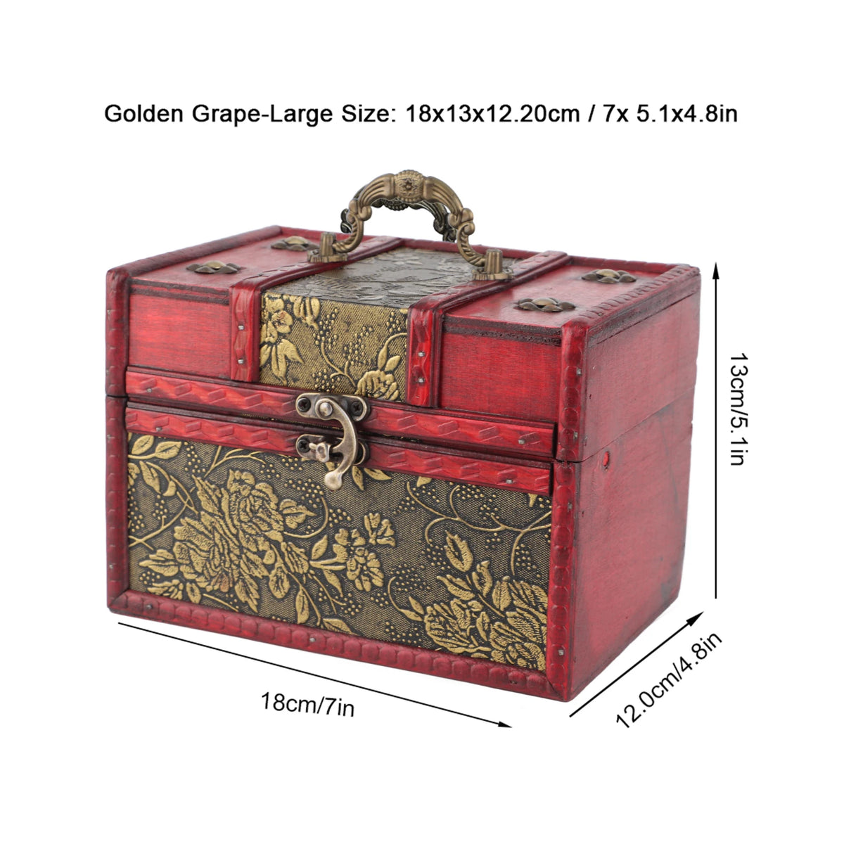 Portable Wooden Jewelry Display Box Organizer With Soft Lining