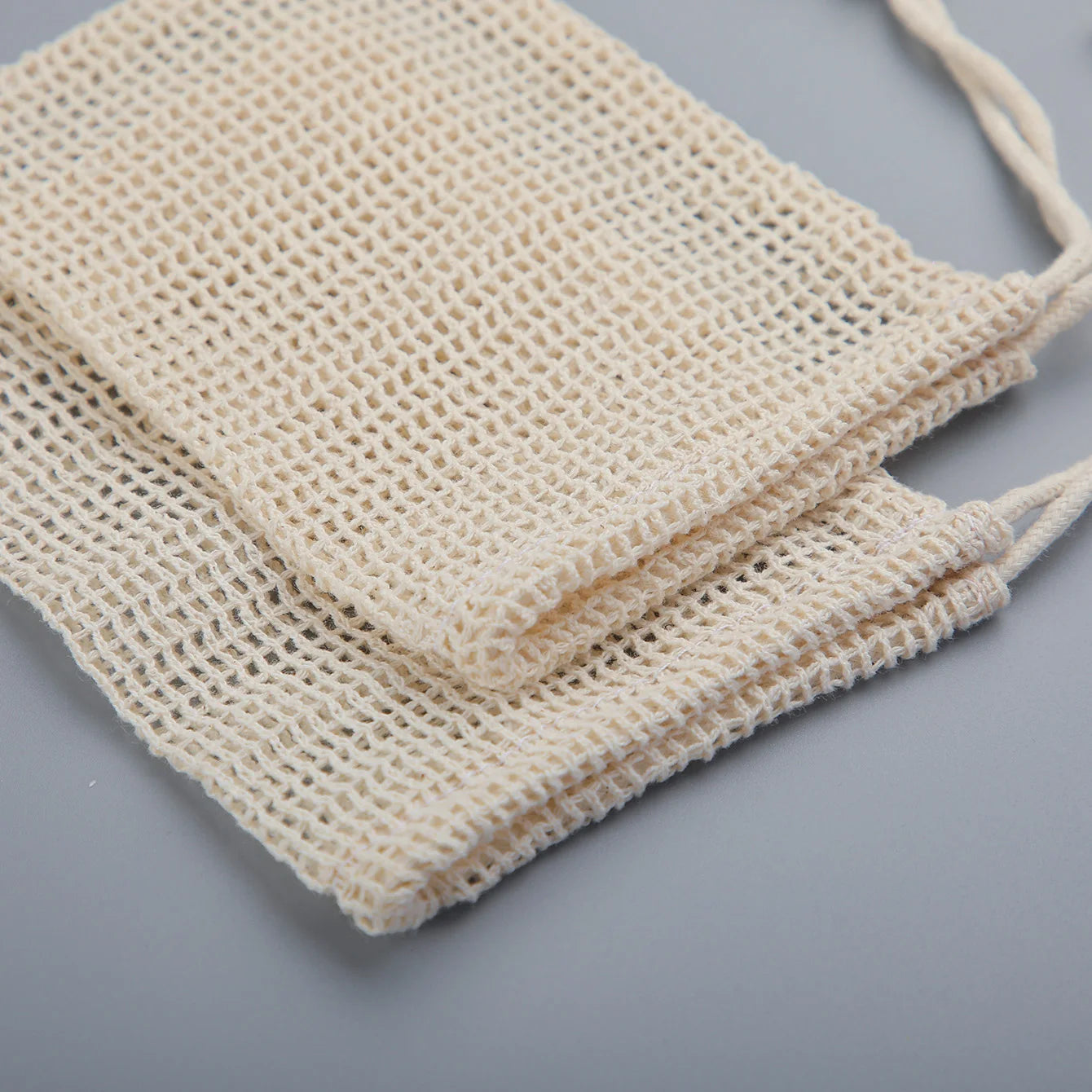 Natural Cotton Soap Saver Bag 3 Piece Eco Friendly Pouch