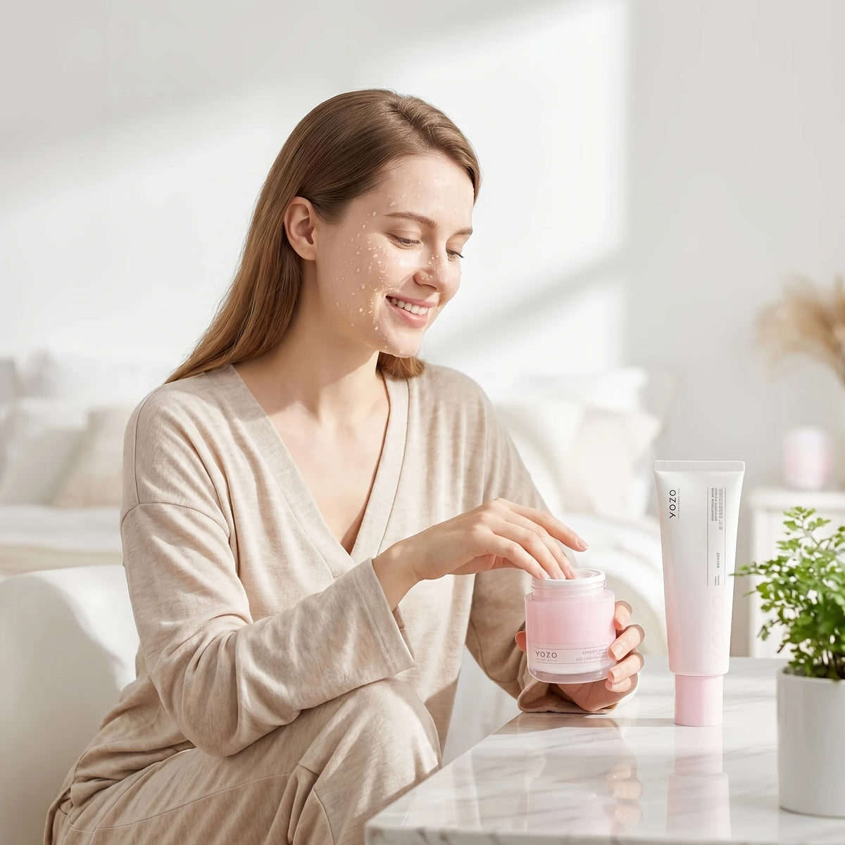 Multi Effect Facial Skincare Set With Cleanser And Moisturizer