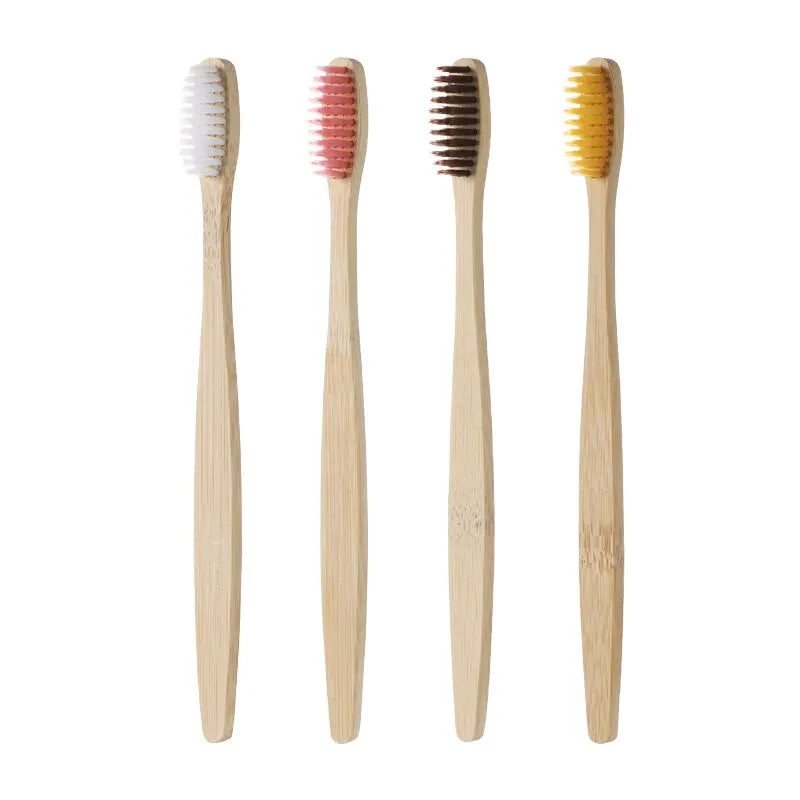 Eco Bamboo Toothbrushes For Adults 10 Pack Boxed Soft Bristles