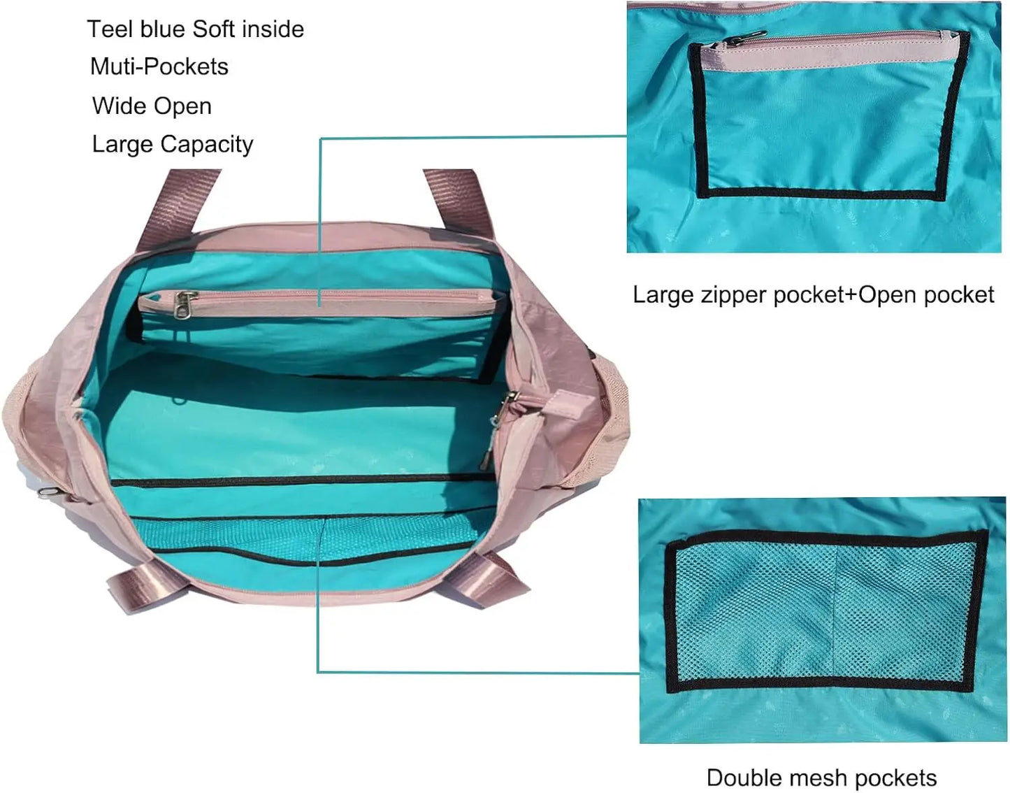 Yoga Mat Bag Tote Carrier for Office, Yoga, Pilates, Travel, Beach & Gym - Durable Shoulder Carryall