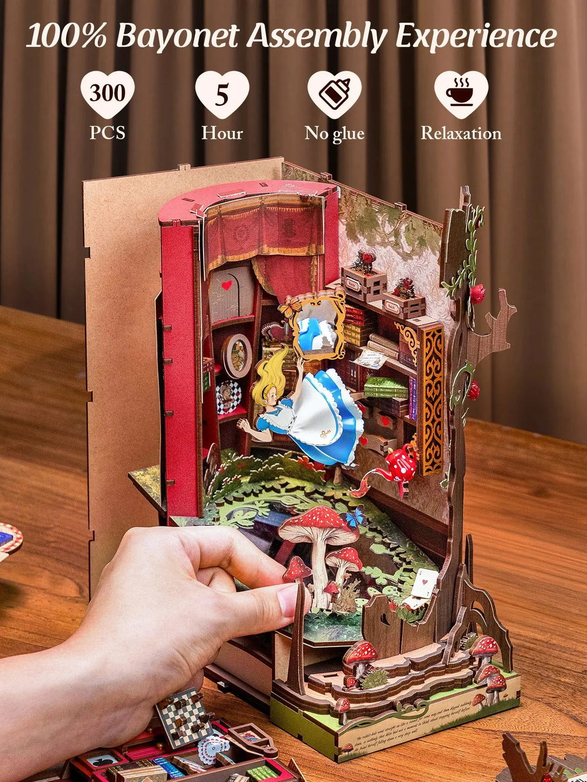 Rolife Fall Into Wonder DIY Book Nook Kit For Adults