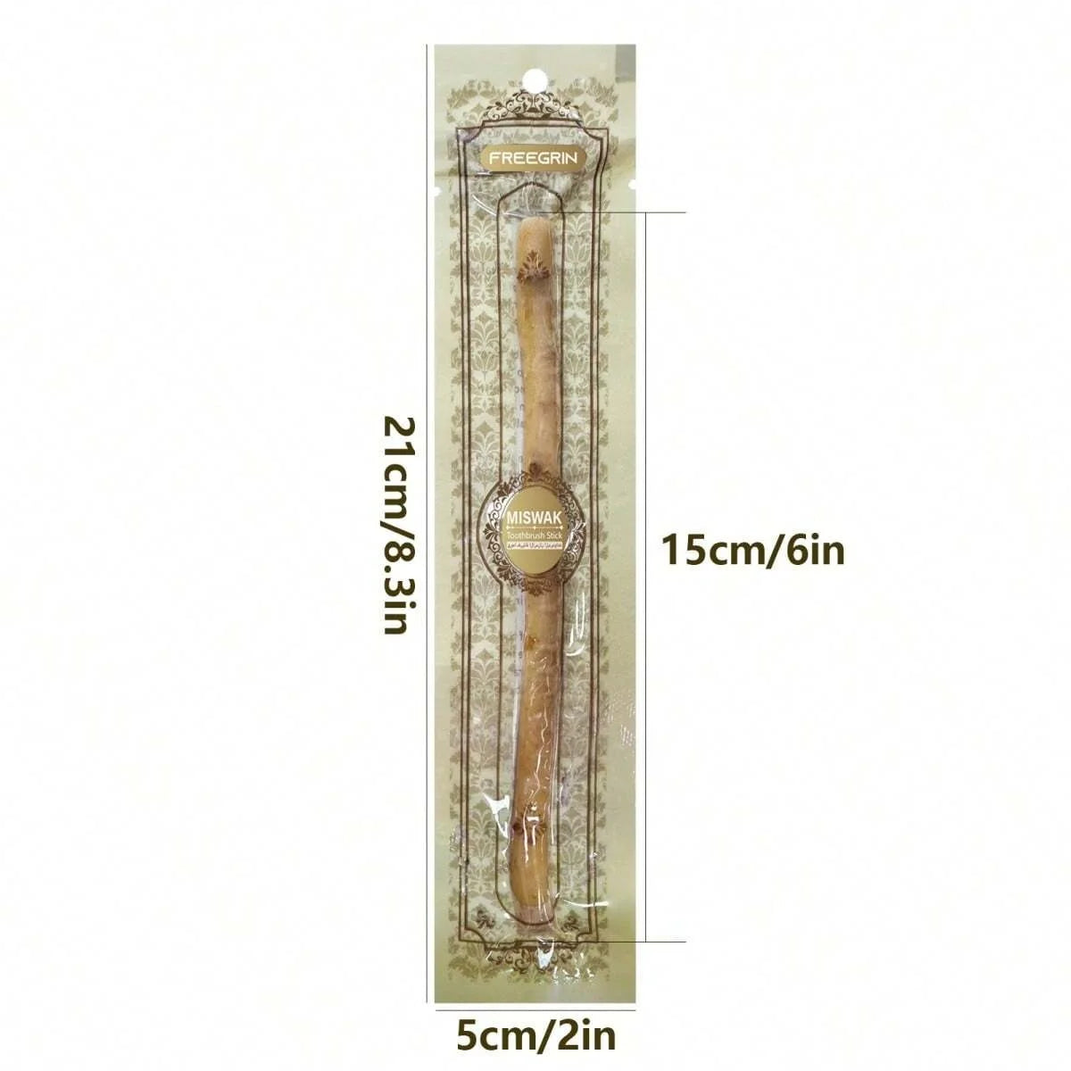 Freegrin Natural Miswak Sticks Siwak Wood Organic Toothbrush