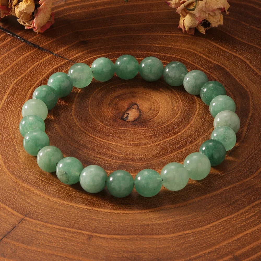 Genuine Jade Natural Stone Beaded Bracelet For Modern Style