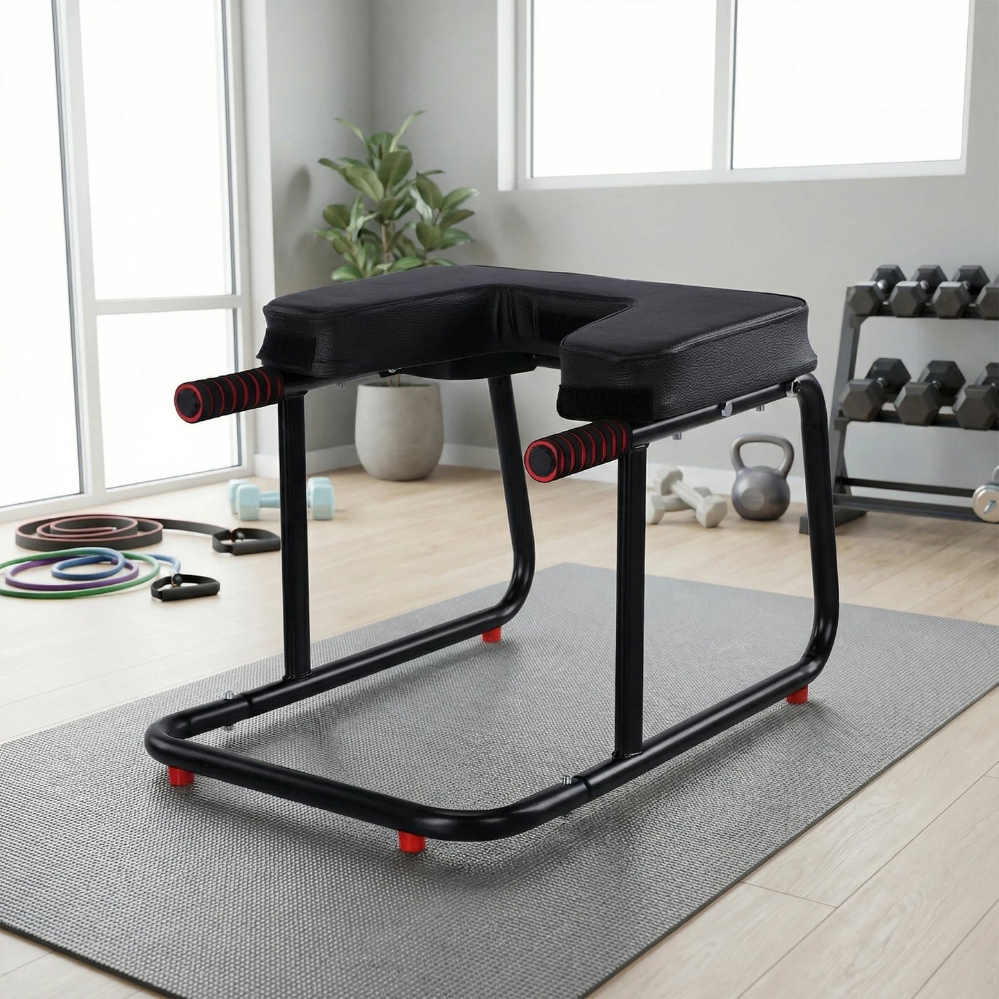 NovaSphere Yoga Headstand Bench With Anti Slip Mat