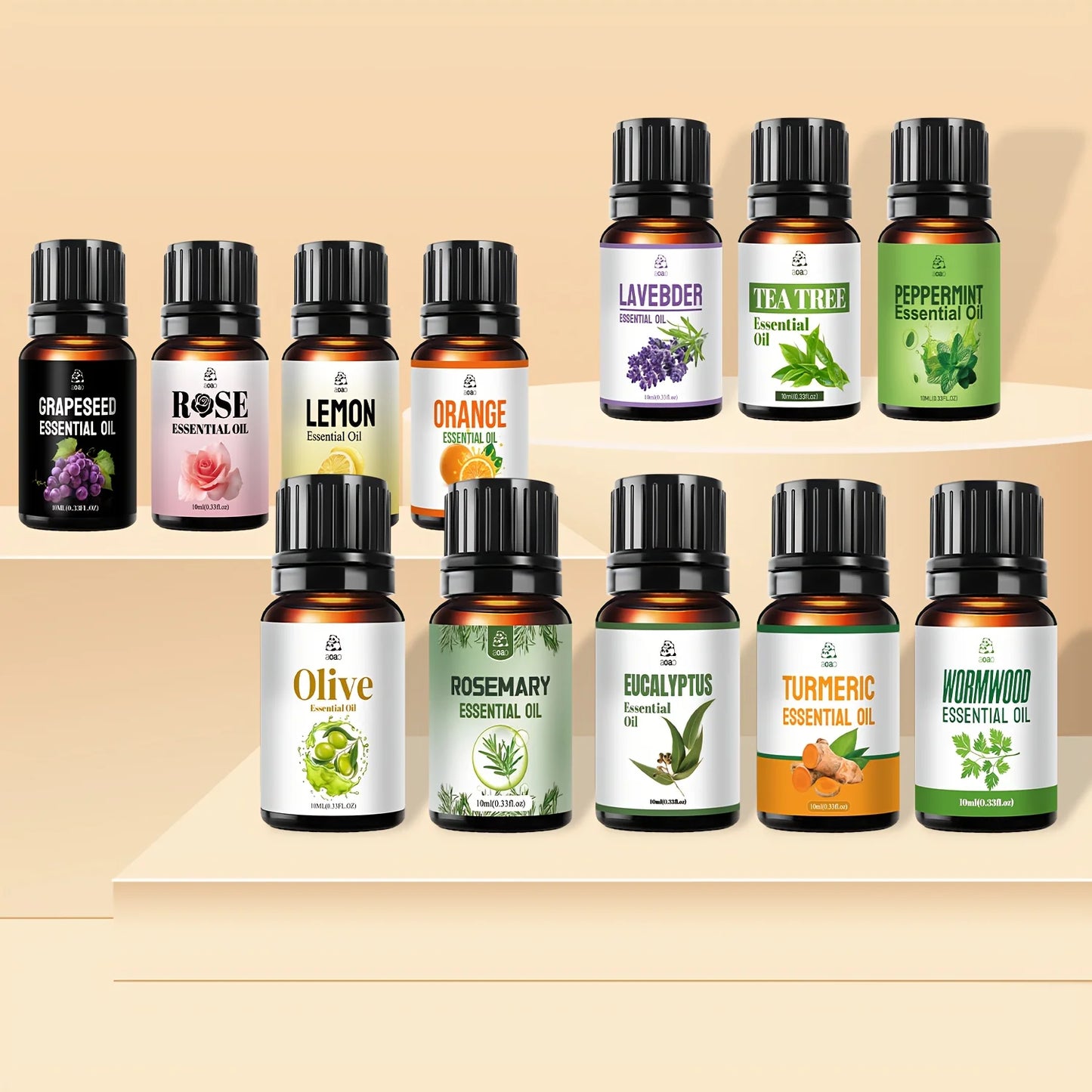 Aoao Skin Care Essential Oil Blend Set Natural Plant Extract