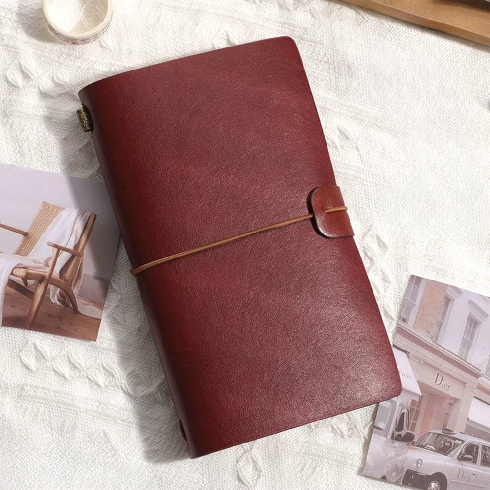 Retro Leather Strap Journal
