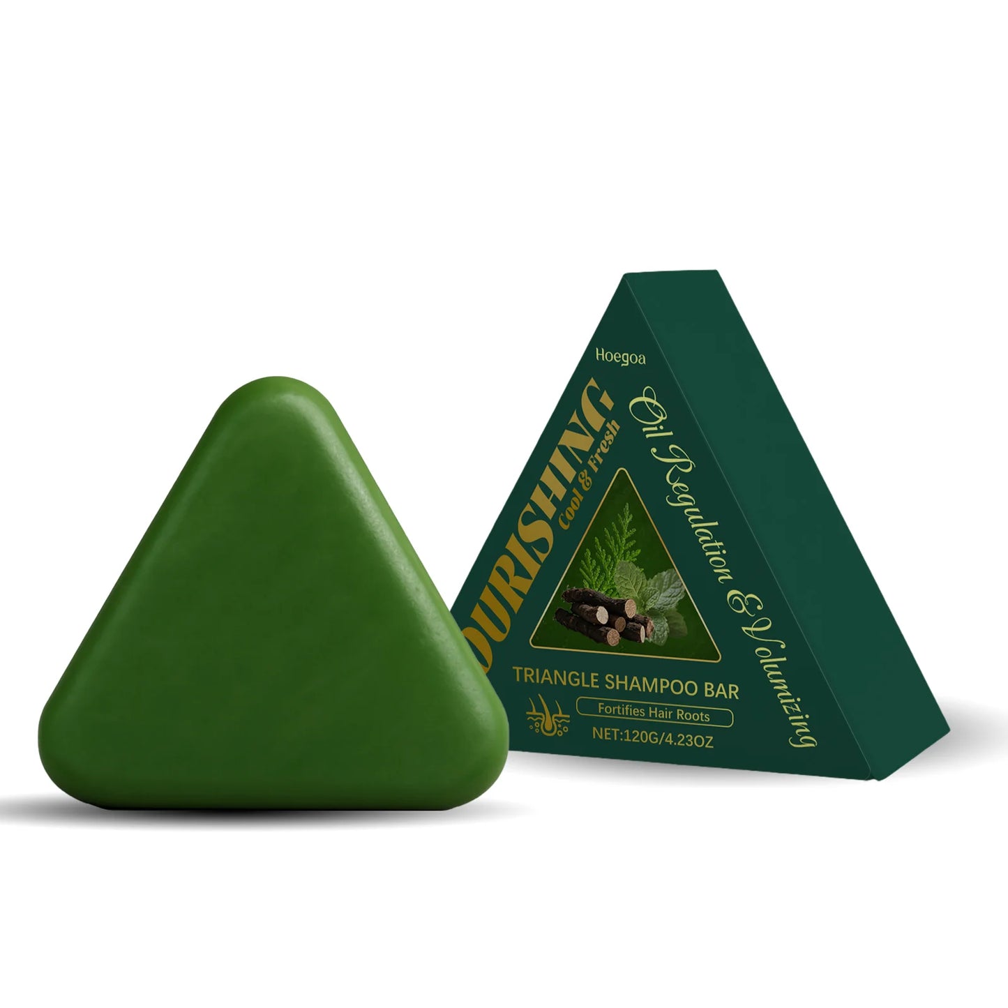 Hoegoa Herbal Solid Shampoo Bar Deep Cleansing And Oil Control All Hair Types