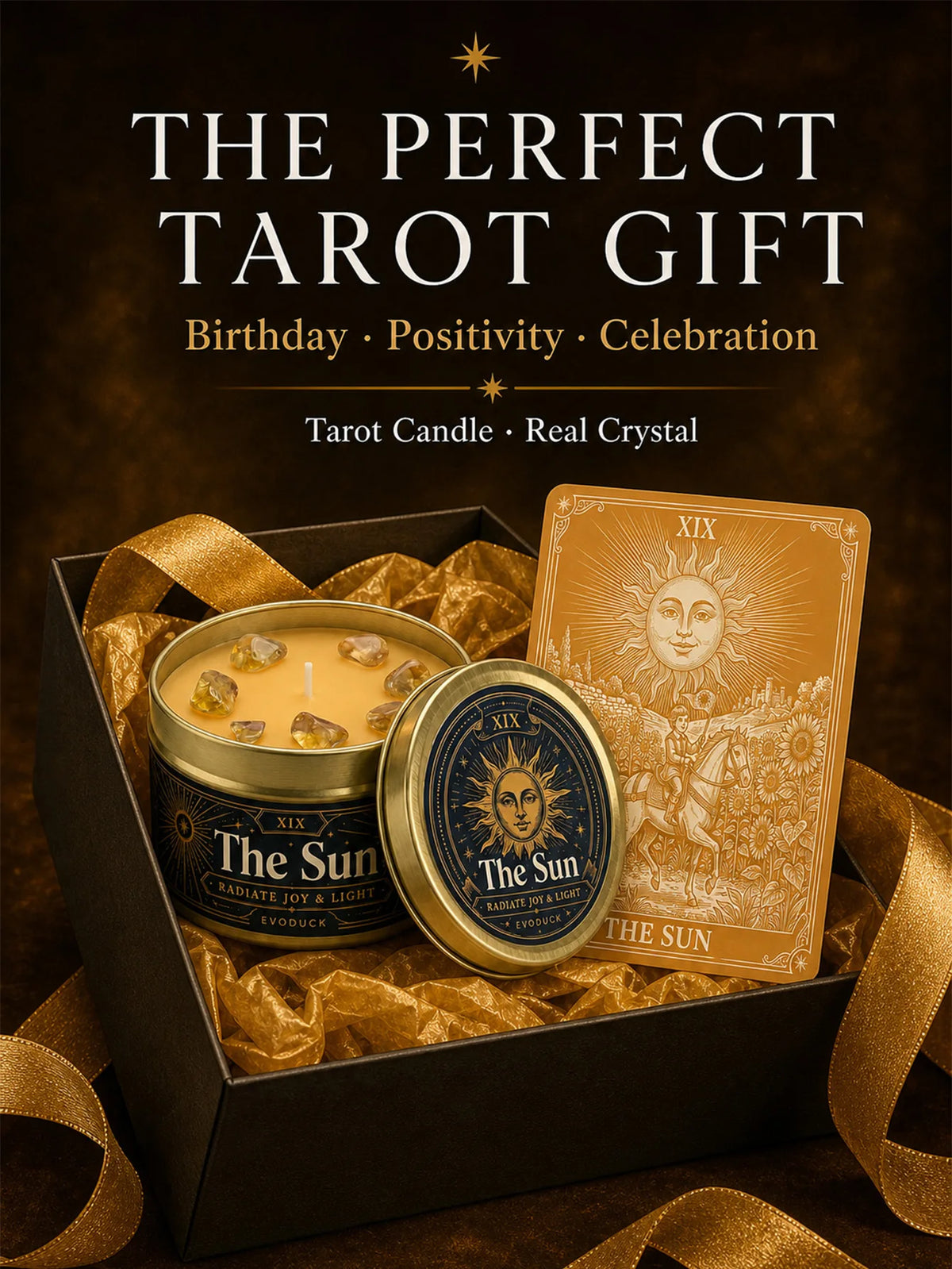 Evoduck Chariot Tarot Candle For Spiritual Ritual Motivation