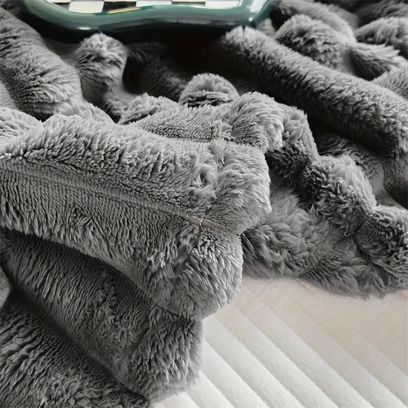 Fleece Throw Blanket For Couch Soft Warm Fluffy Decorative Giftable