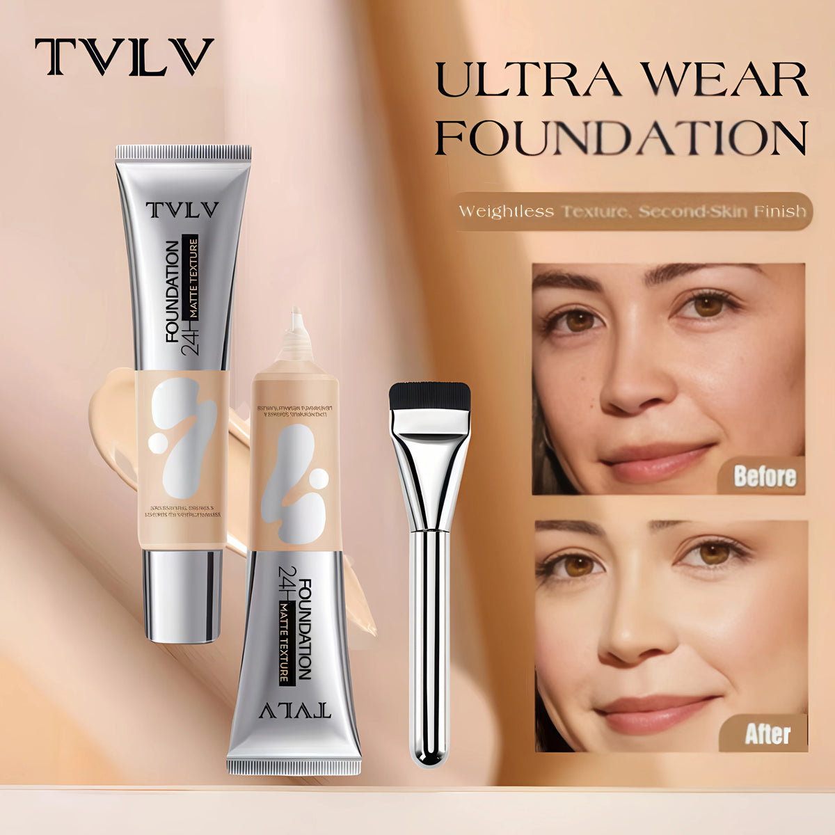 Serum Infused Foundation For Sensitive Skin With Pore Blurring Coverage