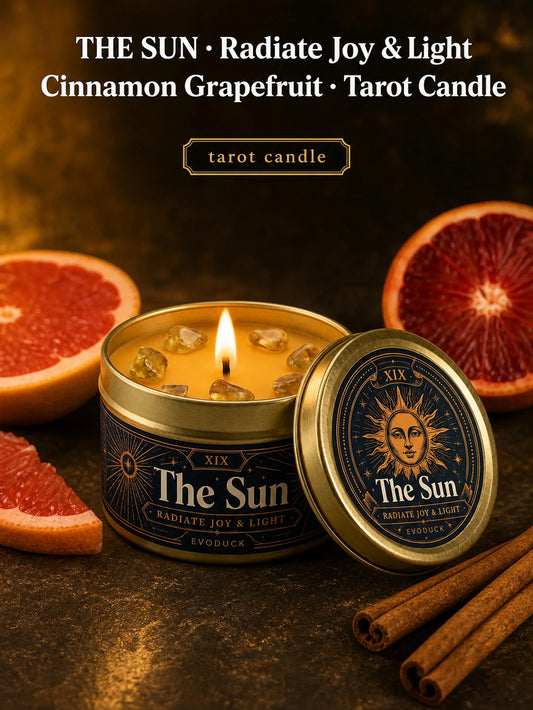 Evoduck Chariot Tarot Candle For Spiritual Ritual Motivation