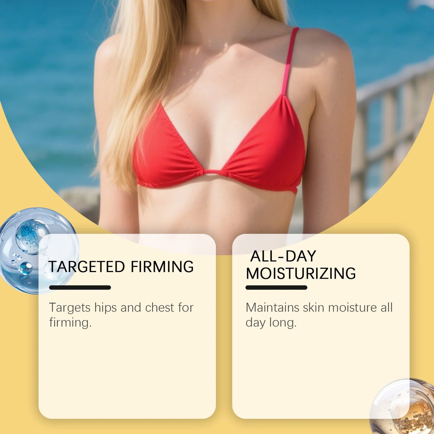 OceAura Coconut Body Moisturizing Oil For Hydrating Dry Skin