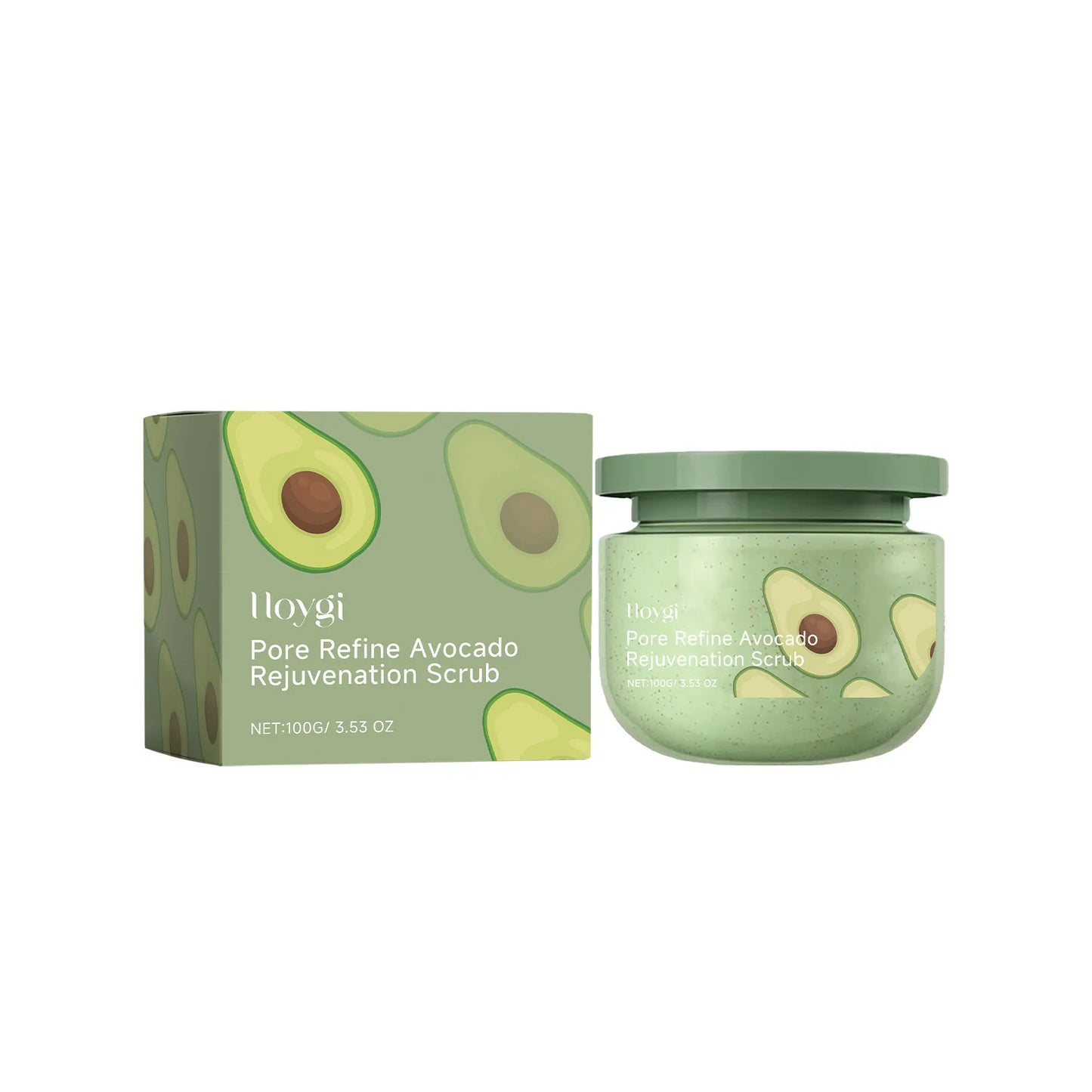 Hoygi Avocado Exfoliating Body Scrub Smooth Skin and Pore Cleanse