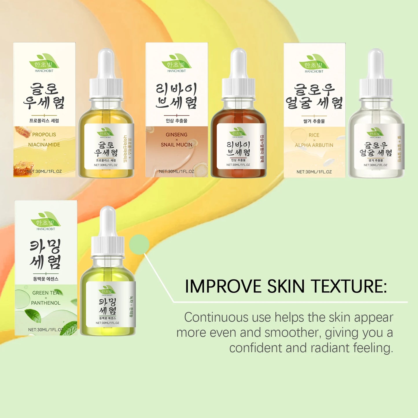 Rice Facial Serum Hydrating For Smoother Skin Texture