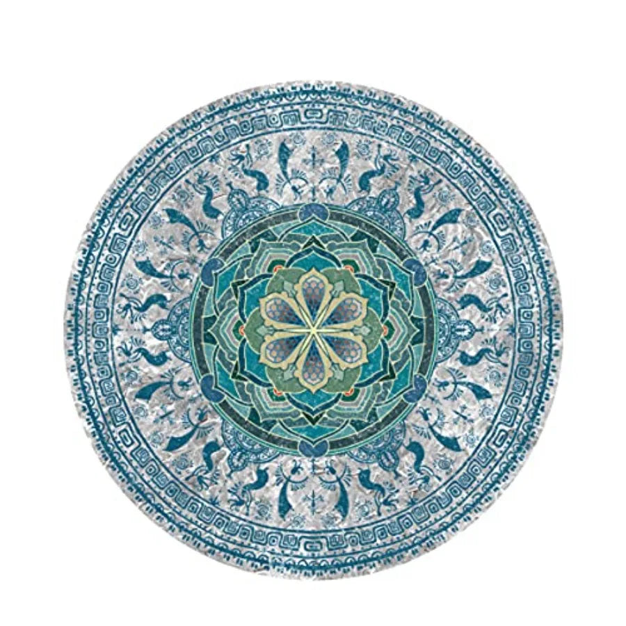 Non Slip Round Yoga Mat For Exercise And Meditation