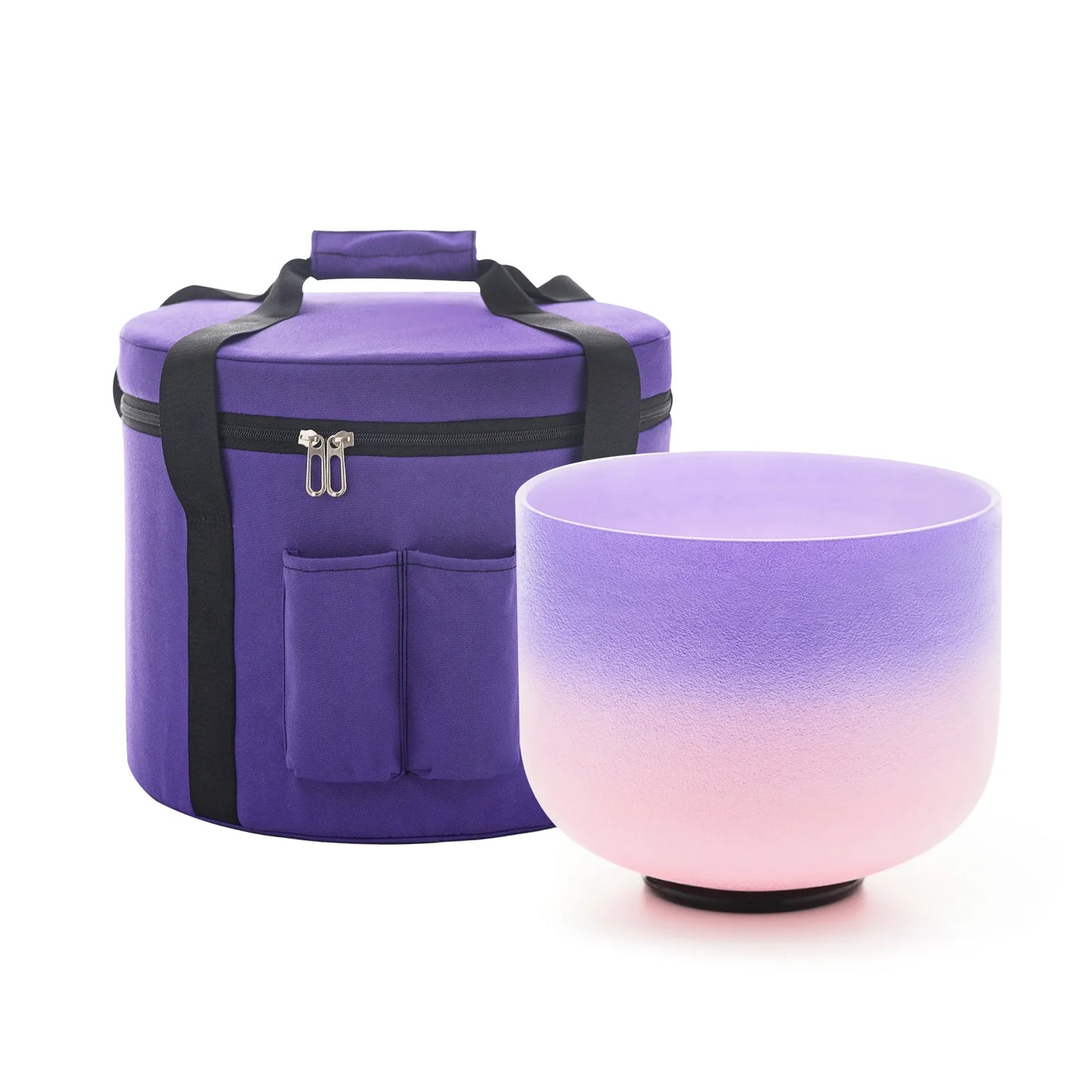 KVKA Chakra Frosted Quartz Crystal Singing Bowl Set With Mallet