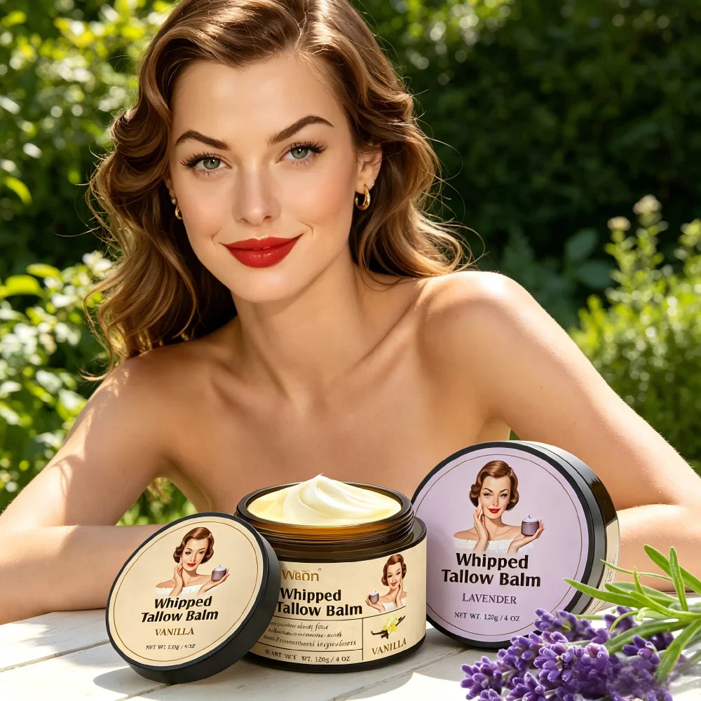 Whipped Tallow Balm With Olive Oil For Deep Hydration
