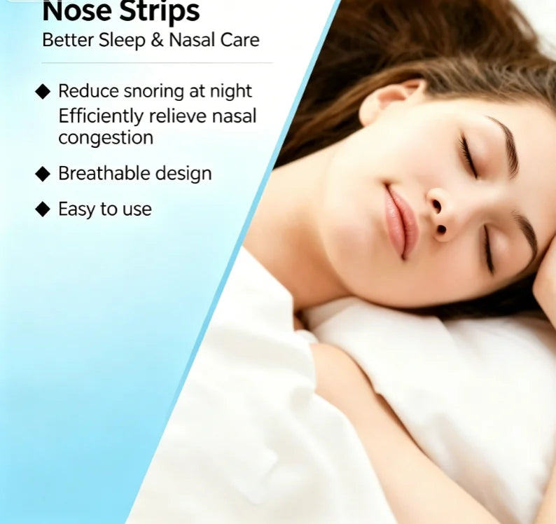 Nighttime Nasal Ventilator Set With Snore Patches And Nose Expander For Sleep
