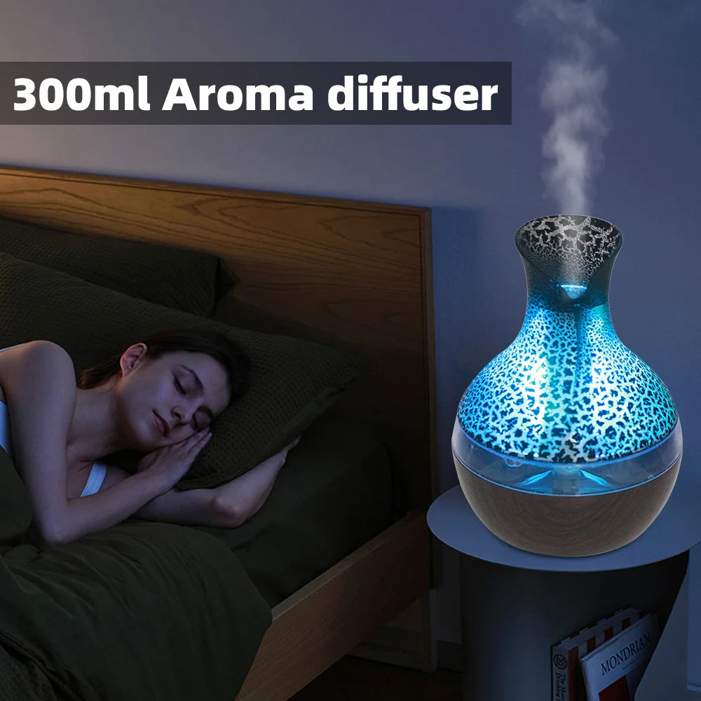 OIMG USB Ultra Quiet Humidifier Aromatherapy Diffuser With Remote LED