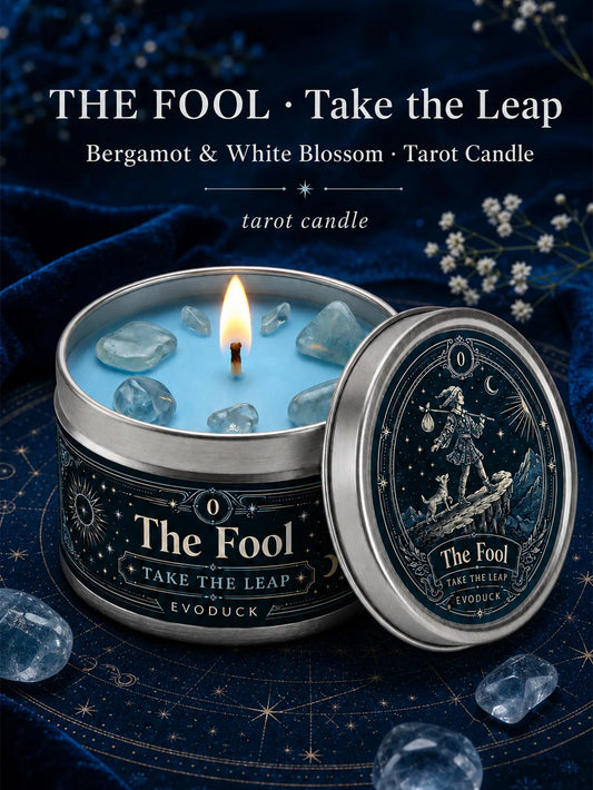 Evoduck The Fool Tarot Scented Candle For Spiritual Meditation