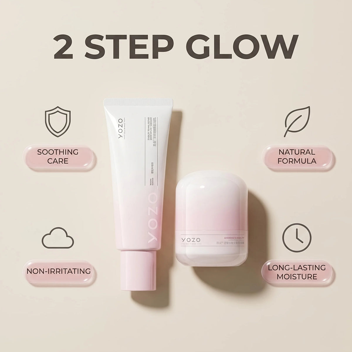 Multi Effect Facial Skincare Set With Cleanser And Moisturizer