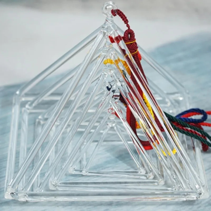 Quartz Singing Bowl Crystal Pyramid For Meditation And Sound Therapy