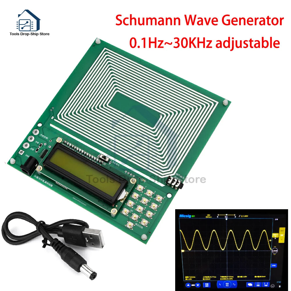 Gaqqee Adjustable Schumann Resonance Ultra Low Frequency Pulse Wave Generator