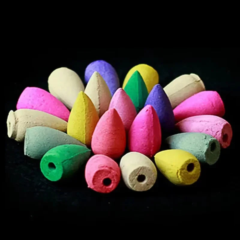 Backflow Incense Cones for Waterfall, Mixed Natural Scents