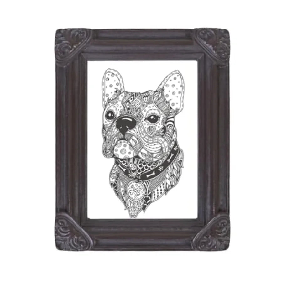Vintage Ornamental Acrylic Photo Frame Wall Mount Tabletop