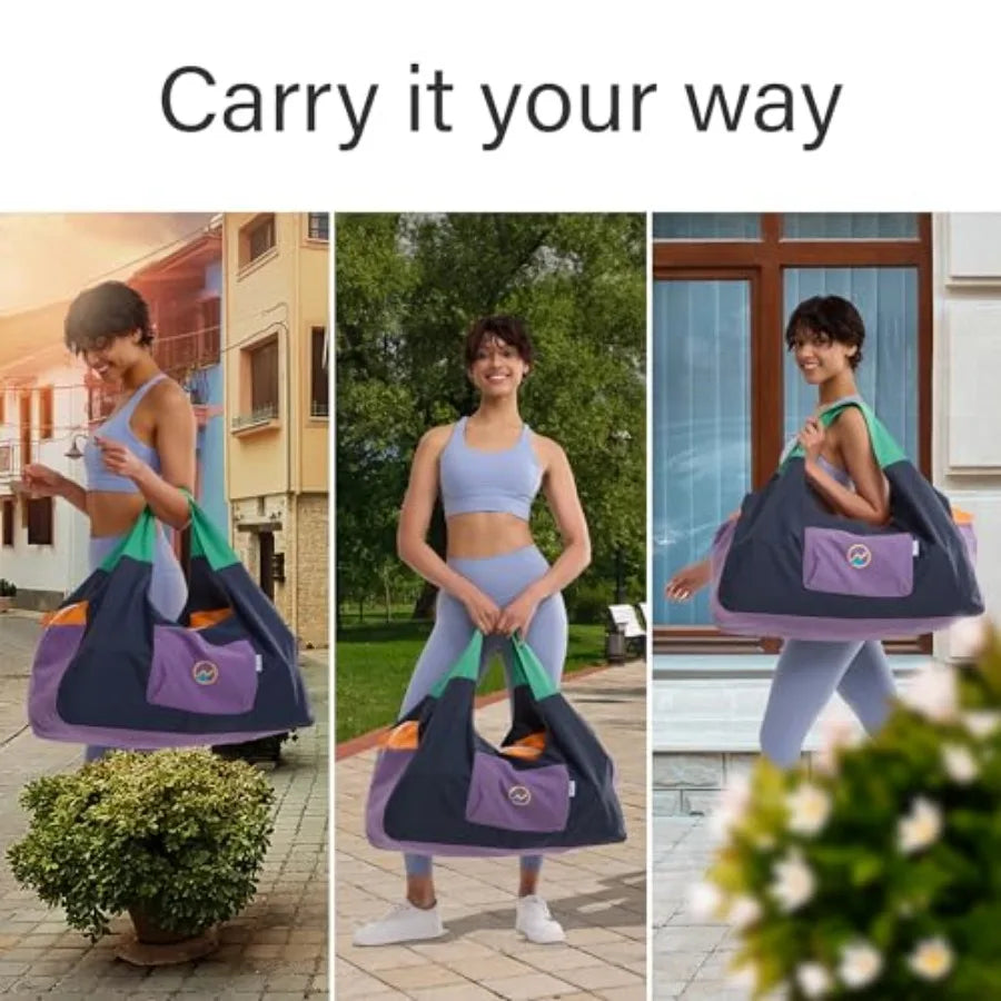 Yoga Mat Bag With Full Zip And Three Zipper Pockets