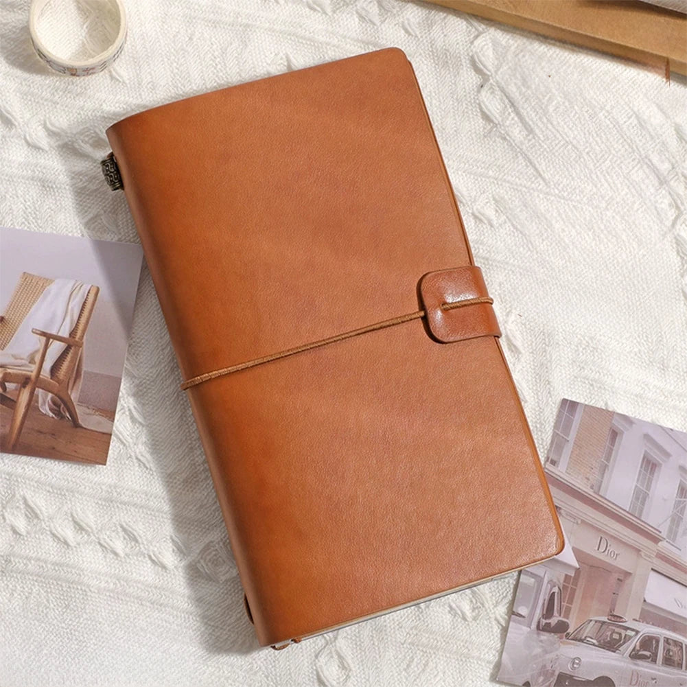 Retro Leather Strap Journal
