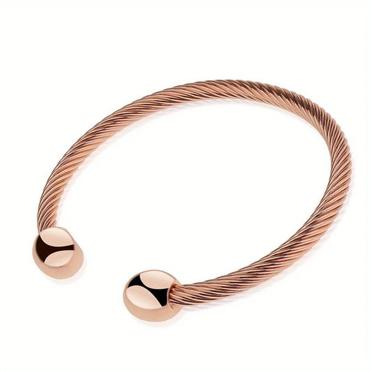 Magnetic Copper Arthritis Therapy Bracelet Bangle Healing Cuff
