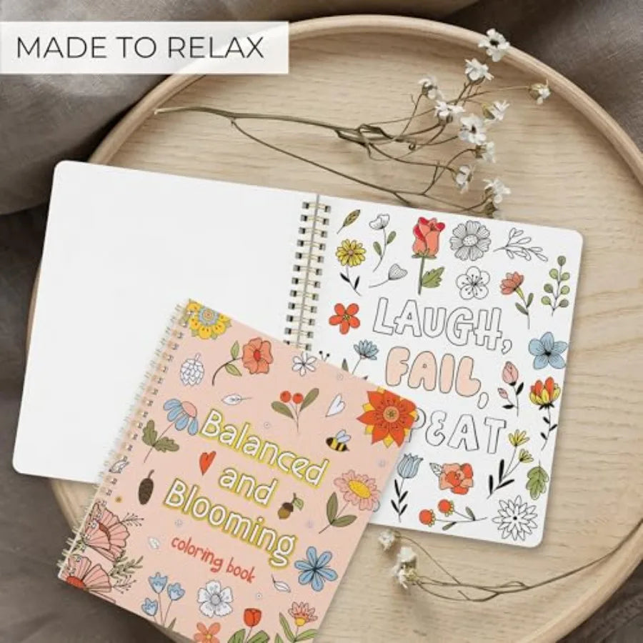 Relaxing Coloring Book Set For Adults And Teens Stress Relief