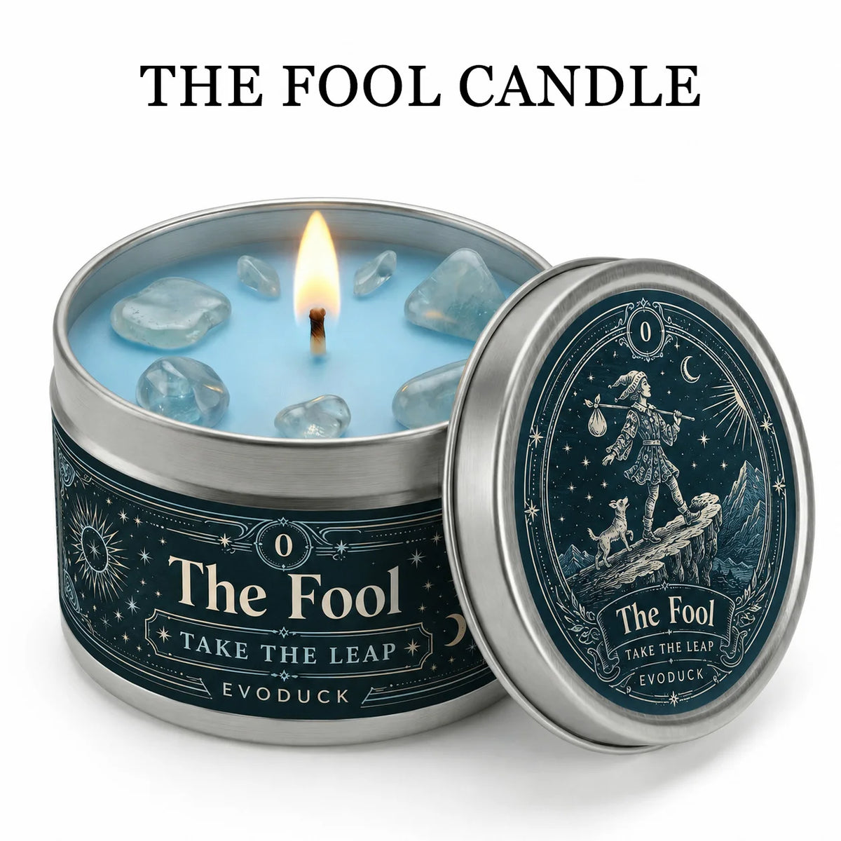 Evoduck The Fool Tarot Scented Candle For Spiritual Meditation
