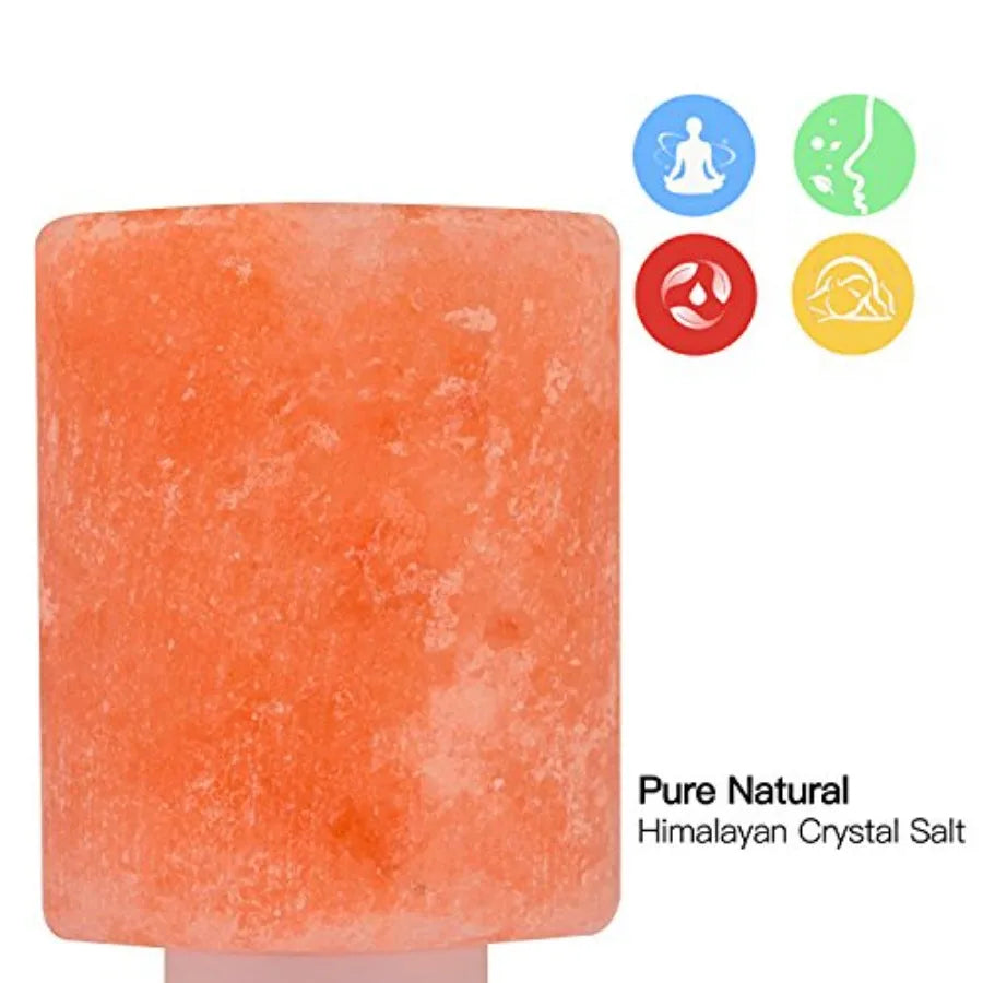 Crystal Himalayan Salt Wall Lamp With 360 Rotatable Plug 7W