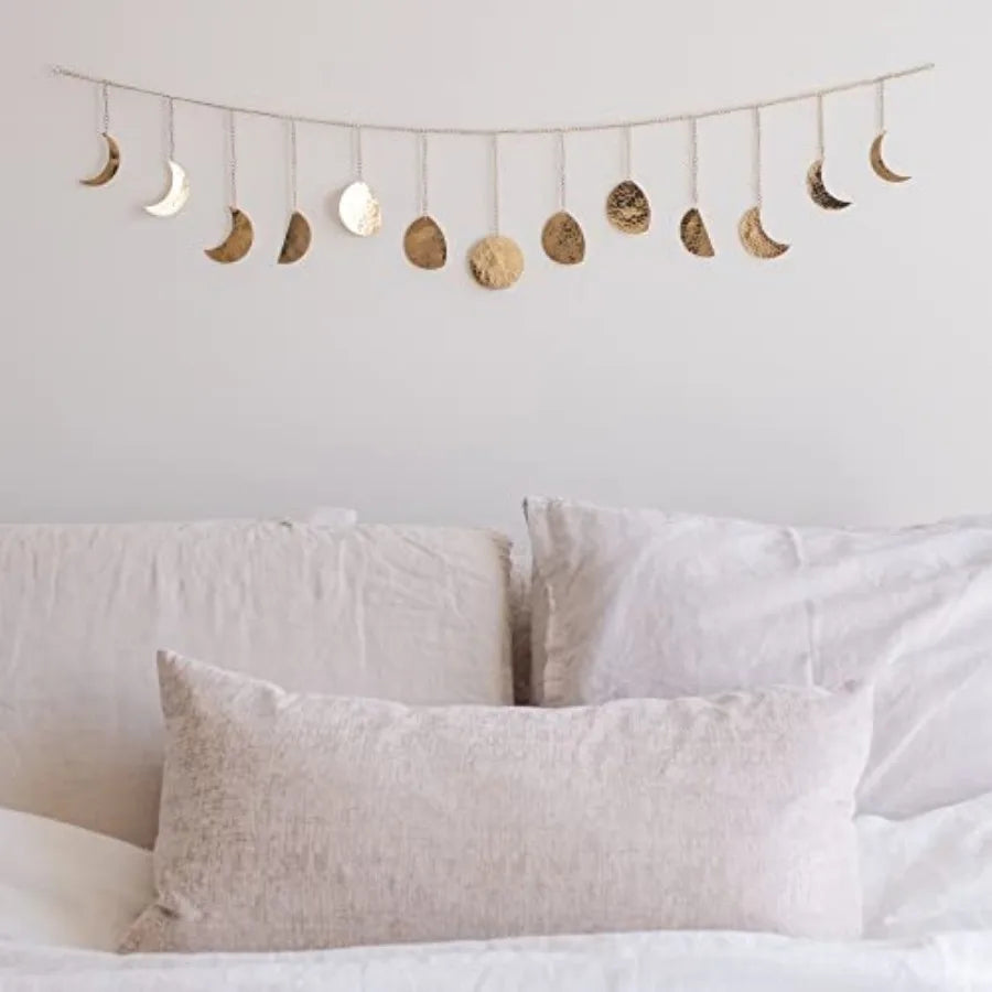 Moon Phase Wall Decor Rustic Pastoral Home Accent Artwork