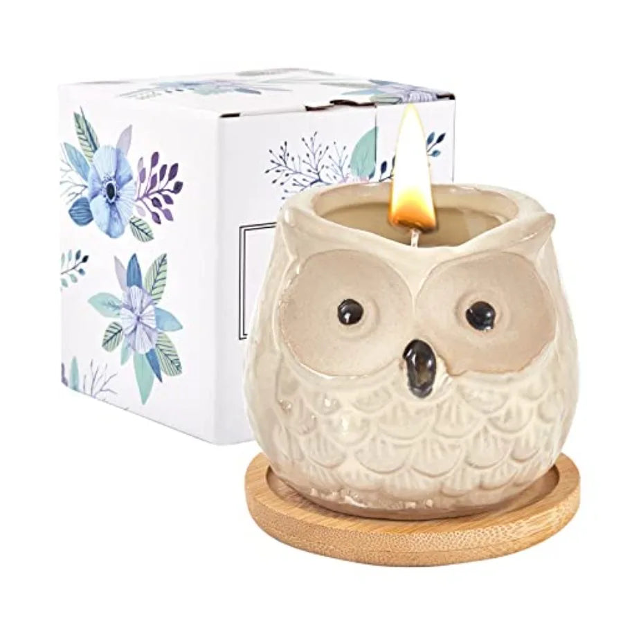 Owl Lavender Scented Candle