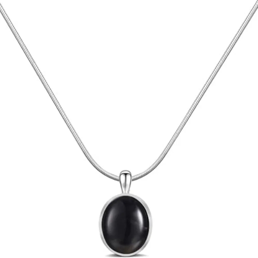 Moonstone Teardrop Pendant Necklace For Women With Healing Crystals