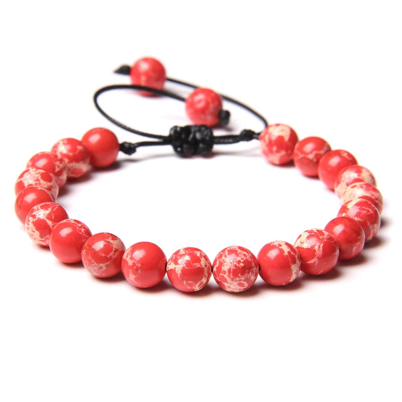 Natural Stone Beaded Wrap-Style Bracelets