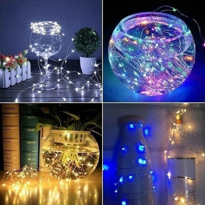 LED Fairy Lights String Battery Operated Indoor Home Garden Decor