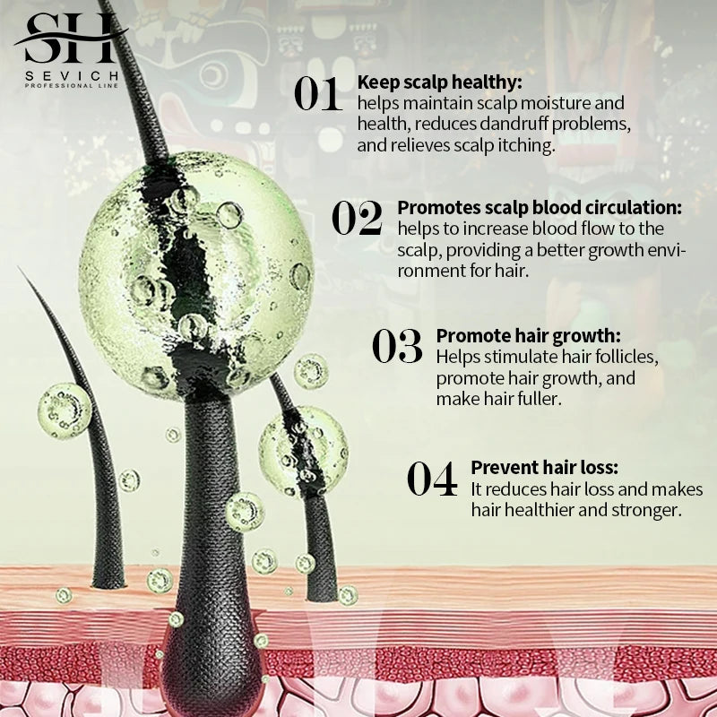 Sevich Ayurvedic Hair Growth Oil for Strong Roots and Regrowth