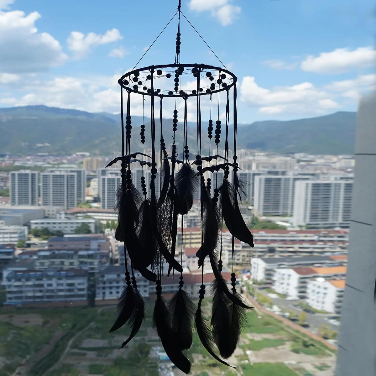 Gothic Bat Dreamcatcher Wall Hanging For Halloween Home Decor