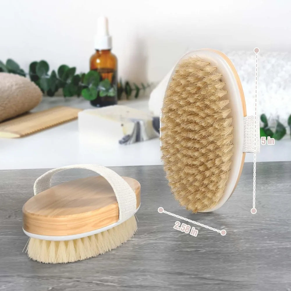 2 Pack Dry Body Brush By Brand With Soft Bristles