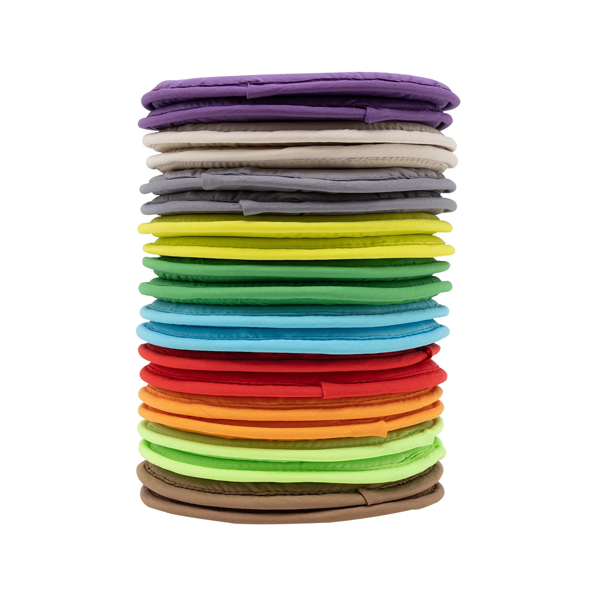 Twenty Round Floor Cushions Constructed From Washable Polyester And Sponge