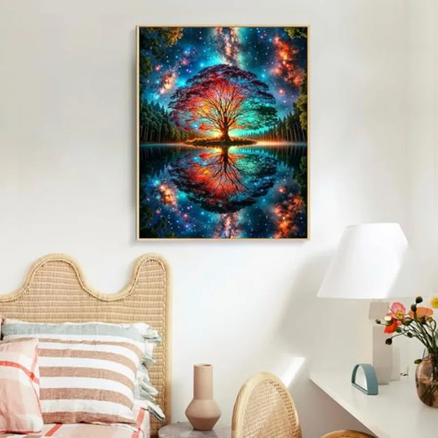 Tree of Life Acrylic Paint by Number Kits on Canvas for Adult Beginners