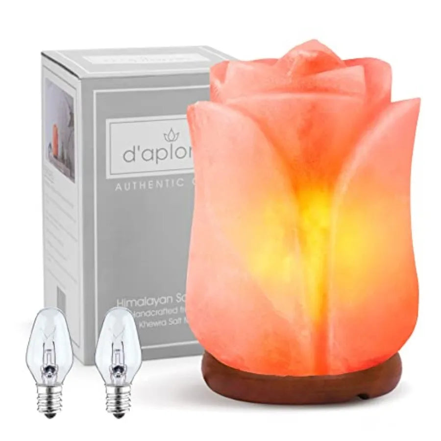 Natural Himalayan Salt Lamp With Dimmer Cord Hand Carved Crystal